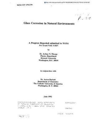 Glass Corrosion in Natural Environments