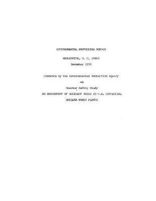Reactor Safety Study and Assessment of Accident Risks in Us Commercial Nuclear Power Plants