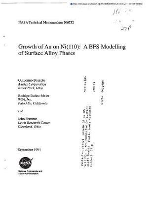 Growth of Au on Ni(110): A Bfs Modelling of Surface Alloy Phases
