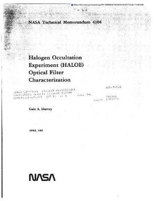 Halogen Occultation Experiment (Haloe) Optical Filter Characterization
