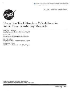 Heavy Ion Track-Structure Calculations for Radial Dose in Arbitrary Materials