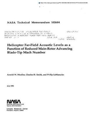 Helicopter Far-Field Acoustic Levels as a Function of Reduced Main-Rotor Advancing Blade-Tip Mach Number