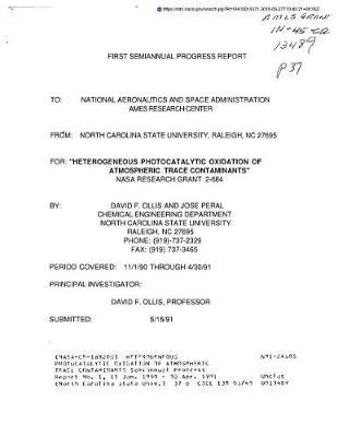 Heterogeneous Photocatalytic Oxidation of Atmospheric Trace Contaminants