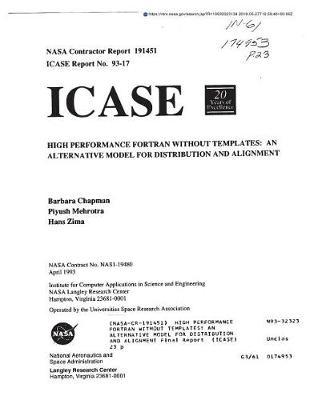 High Performance FORTRAN Without Templates: An Alternative Model for Distribution and Alignment