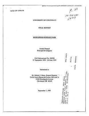 High Speed Nozzles Task