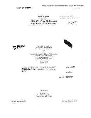 High Speed Packet Switching