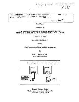 High Temperature Materials Characterization