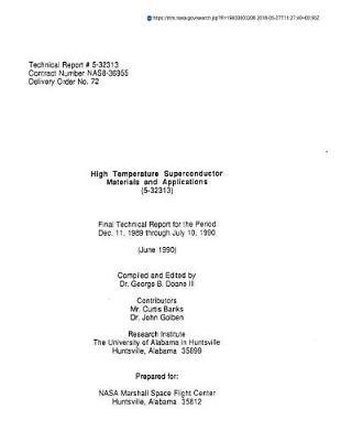 High Temperature Superconductor Materials and Applications