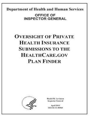 Oversight of Private Health Insurance Submissions to the Healthcare.Gov Plan Finder.