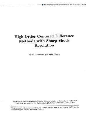 High-Order Centered Difference Methods with Sharp Shock Resolution