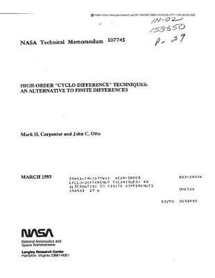 High-Order Cyclo-Difference Techniques: An Alternative to Finite Differences