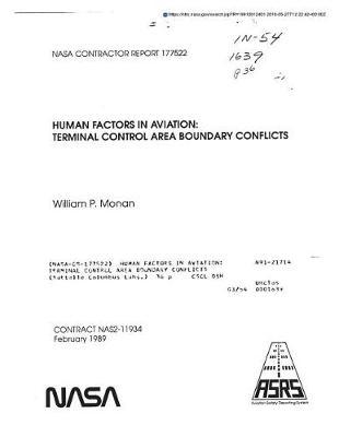 Human Factors in Aviation: Terminal Control Area Boundary Conflicts