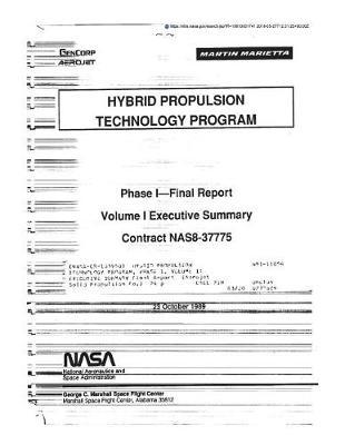 Hybrid Propulsion Technology Program, Phase 1. Volume 1: Executive Summary