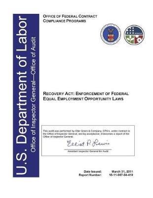 Recovery Act, Enforcement of Federal Equal Employment Opportunity Laws