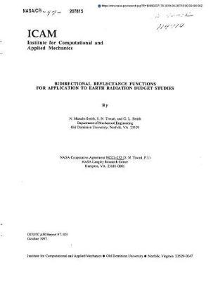 Bidirectional Reflectance Functions for Application to Earth Radiation Budget Studies