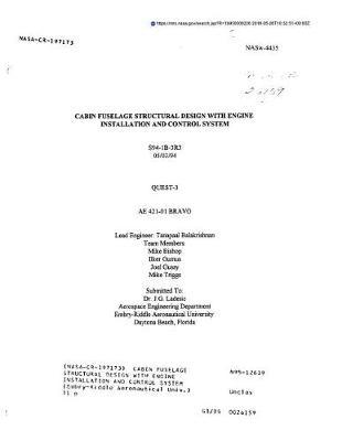 Cabin Fuselage Structural Design with Engine Installation and Control System