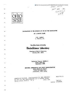 Calculation of the Effects of Ice on the Backscatter of a Ground Plane
