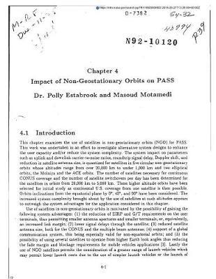 Impact of Non-Geostationary Orbits on Pass