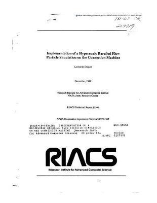 Implementation of a Hypersonic Rarefied Flow Particle Simulation on the Connection Machine