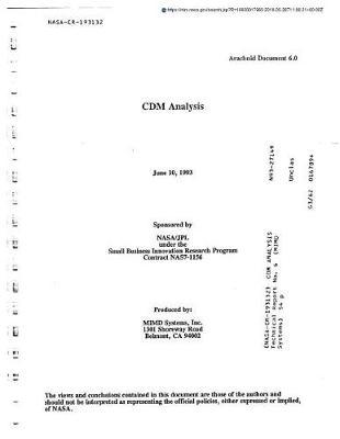 CDM Analysis