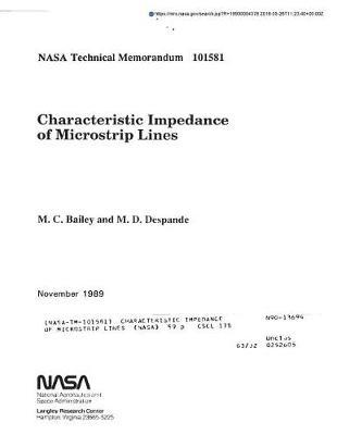 Characteristic Impedance of Microstrip Lines