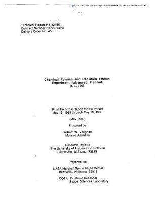 Chemical Release and Radiation Effects Experiment Advanced Planned