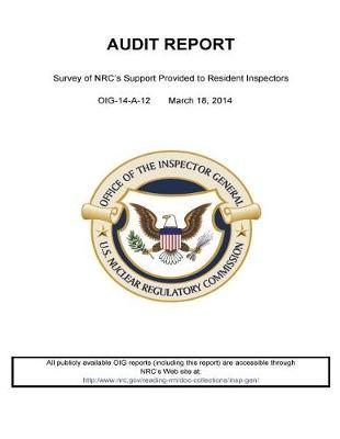 Survey of Nrc's Support Provided to Resident Inspectors