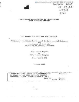 Cloud Cover Determination in Polar Regions from Satellite Imagery