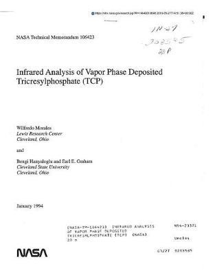 Infrared Analysis of Vapor Phase Deposited Tricresylphosphate (Tcp)