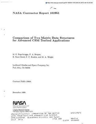 Comparison of Two Matrix Data Structures for Advanced CSM Testbed Applications