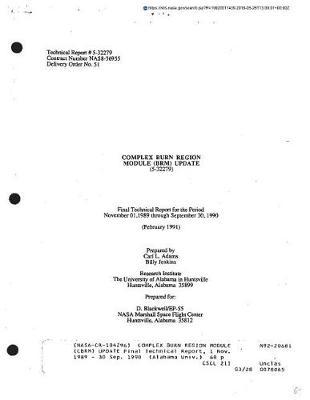 Complex Burn Region Module (Cbrm) Update