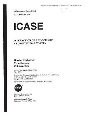 Interaction of a Shock with a Longitudinal Vortex