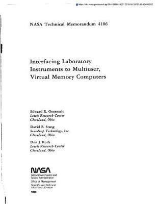 Interfacing Laboratory Instruments to Multiuser, Virtual Memory Computers