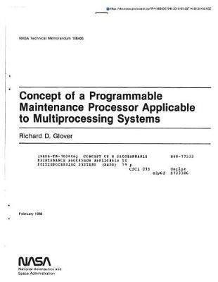 Concept of a Programmable Maintenance Processor Applicable to Multiprocessing Systems