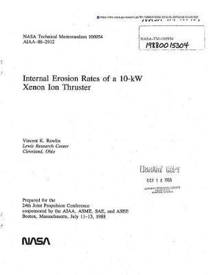 Internal Erosion Rates of a 10-KW Xenon Ion Thruster