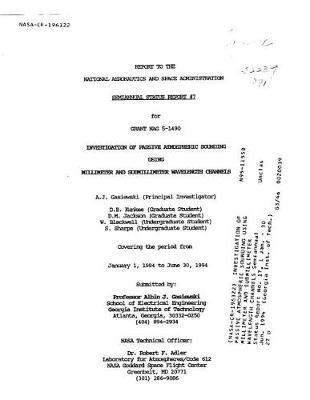 Investigation of Passive Atmospheric Sounding Using Millimeter and Submillimeter Wavelength Channels
