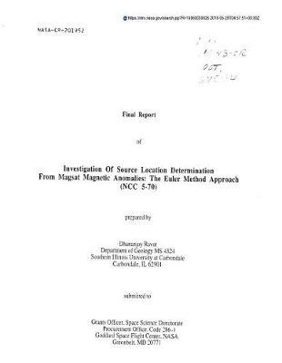 Investigation of Source Location Determination from Magsat Magnetic Anomalies: The Euler Method Approach