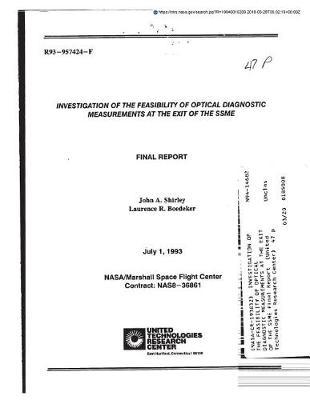 Investigation of the Feasibility of Optical Diagnostic Measurements at the Exit of the Ssme