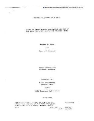 Issues in Development, Evaluation, and Use of the NASA Preflight Adaptation Trainer (Pat)