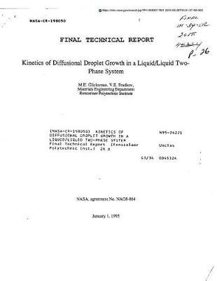 Kinetics of Diffusional Droplet Growth in a Liquid/Liquid Two-Phase System
