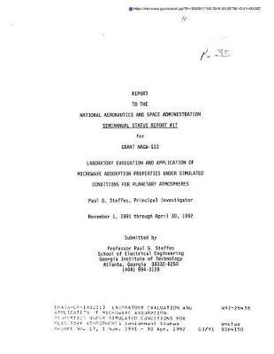 Laboratory Evaluation and Application of Microwave Absorption Properties Under Simulated Conditions for Planetary Atmospheres