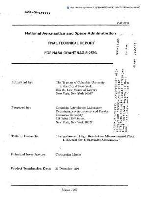 Large-Format High Resolution Microchannel Plate Detectors for Ultraviolet Astronomy