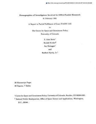 Demographics of Investigators Involved in Ossa-Funded Research