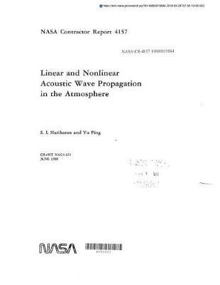 Linear and Nonlinear Acoustic Wave Propagation in the Atmosphere