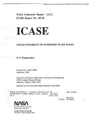 Linear Instability of Supersonic Plane Wakes