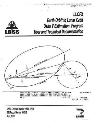 Llofx Earth Orbit to Lunar Orbit Delta V Estimation Program User and Technical Documentation