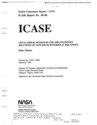 Local Error Estimates for Discontinuous Solutions of Nonlinear Hyperbolic Equations