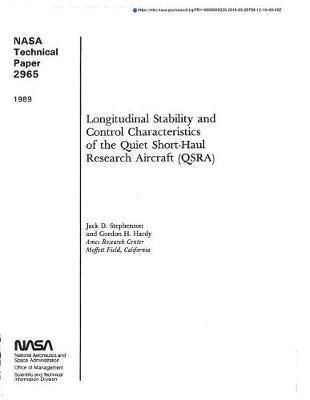 Longitudinal Stability and Control Characteristics of the Quiet Short-Haul Research Aircraft (Qsra)