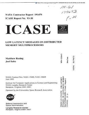 Low Latency Messages on Distributed Memory Multiprocessors