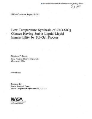 Low Temperature Synthesis of Cao-Sio2 Glasses Having Stable Liquid-Liquid Immiscibility by Sol-Gel Process